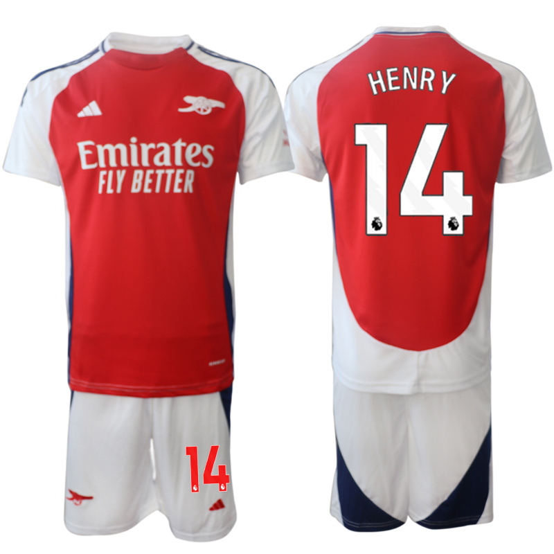 Men 2024-2025 Club Arsenal home Red 14 Soccer Jersey
